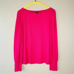 Ann Taylor pink long sleeve knit top (Medium)
